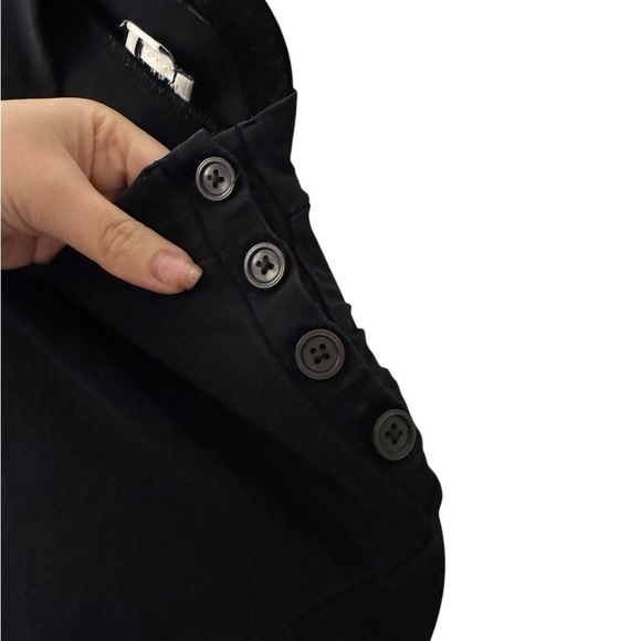 J.Crew Factory Mockneck bodysuit with button shoulders - Picture 5 of 6